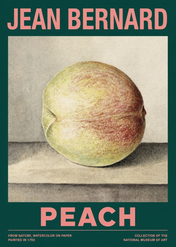 Jean Bernard Peach No2 - Juliste