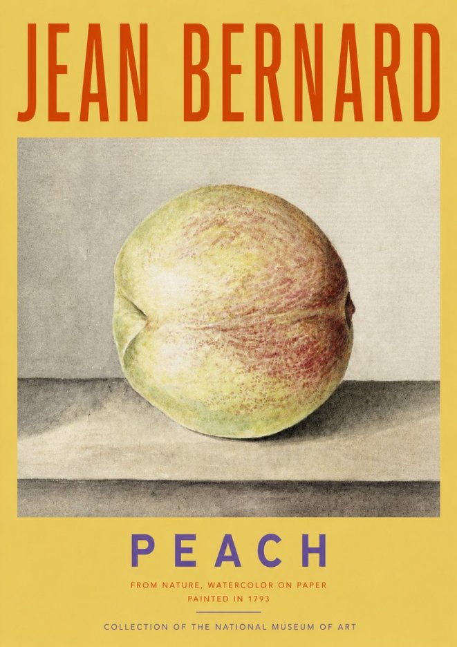 Jean Bernard Peach No3 - Juliste