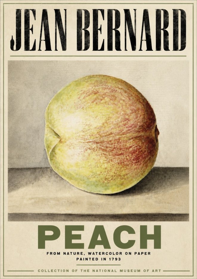 Jean Bernard Peach No6 - Juliste
