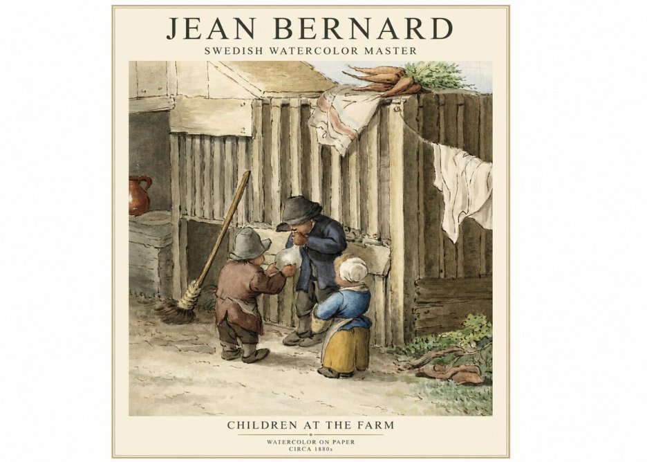 Jean Bernard Children at the Gate No3 - Juliste