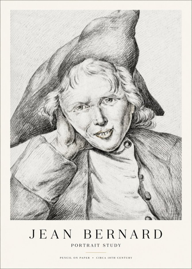 Jean Bernard Portrait Study VII No1 - Juliste