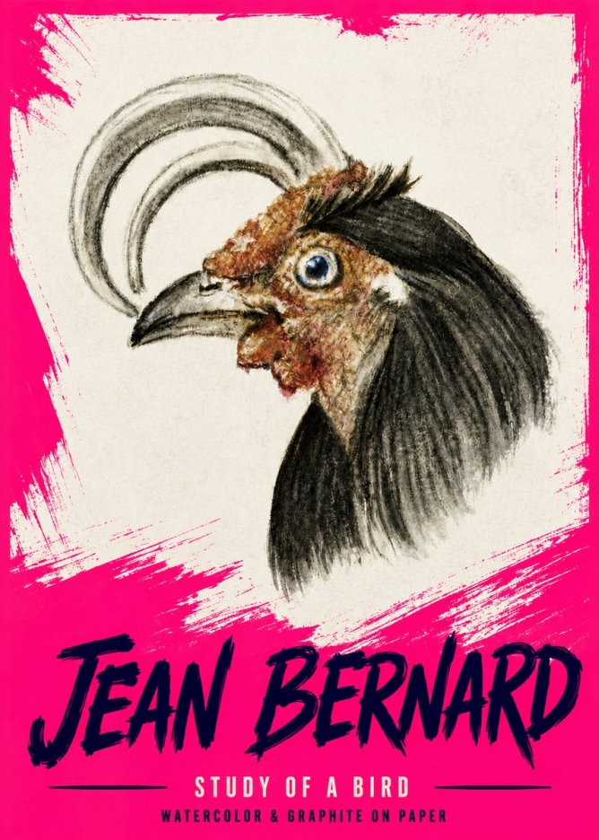 Jean Bernard Rooster Study No6 - Juliste