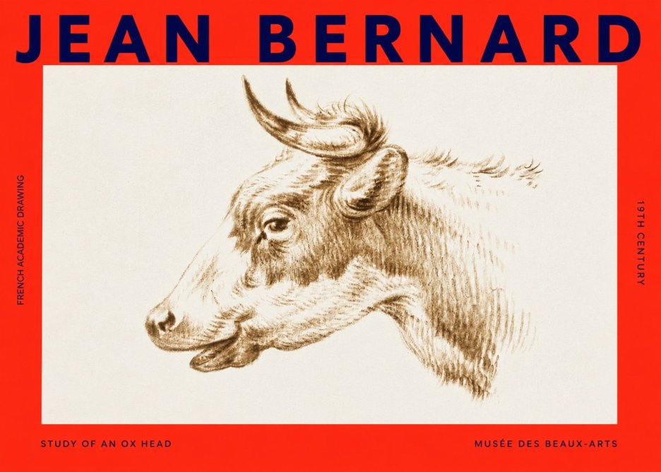 Jean Bernard Bovine Study II No4 - Juliste