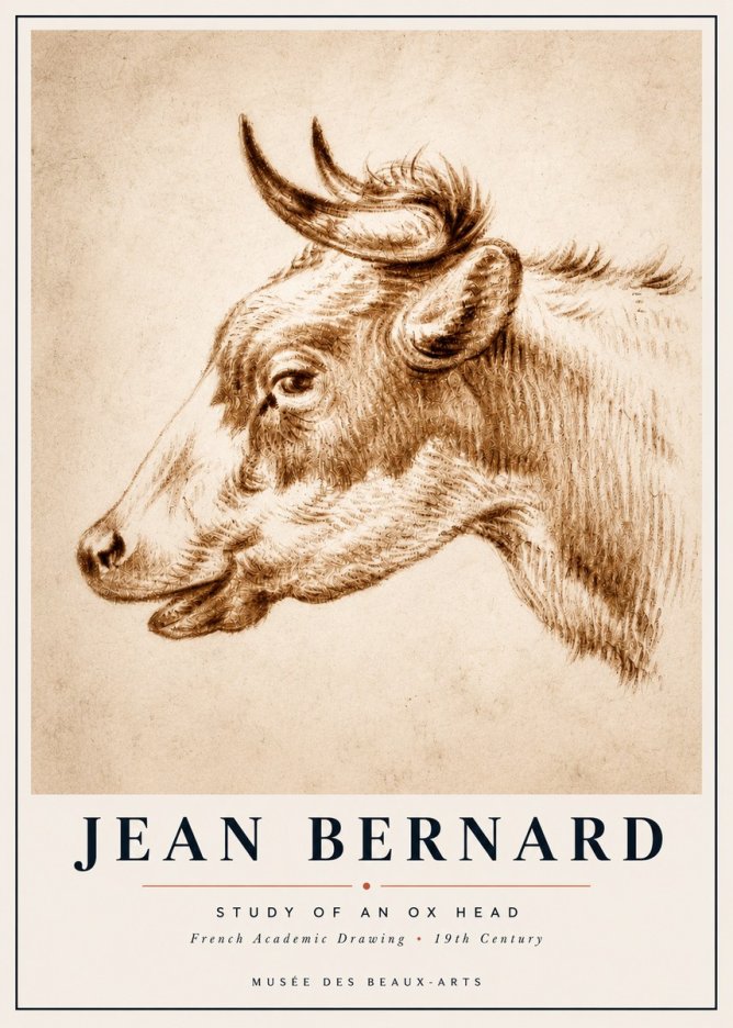 Jean Bernard Bovine Study II No6 - Juliste