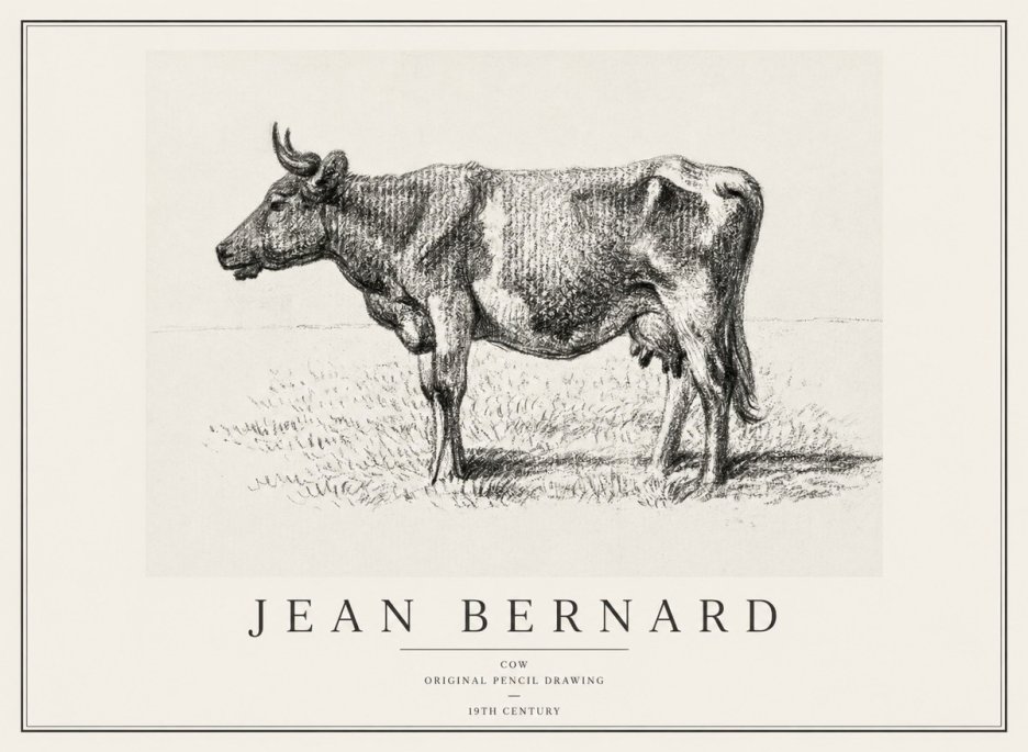 Jean Bernard Cow I No1 - Juliste