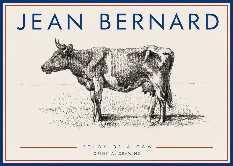 Jean Bernard Cow I No5 - Juliste