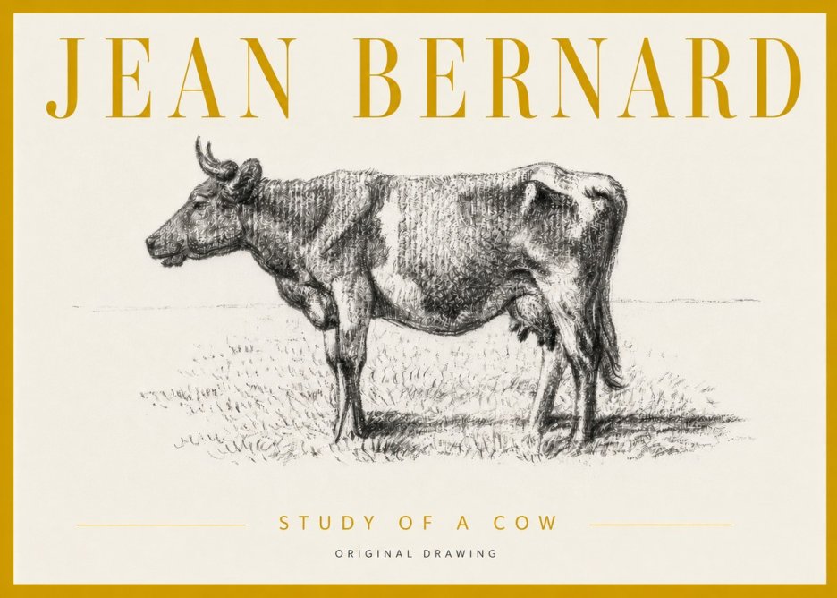 Jean Bernard Cow I No6 - Juliste