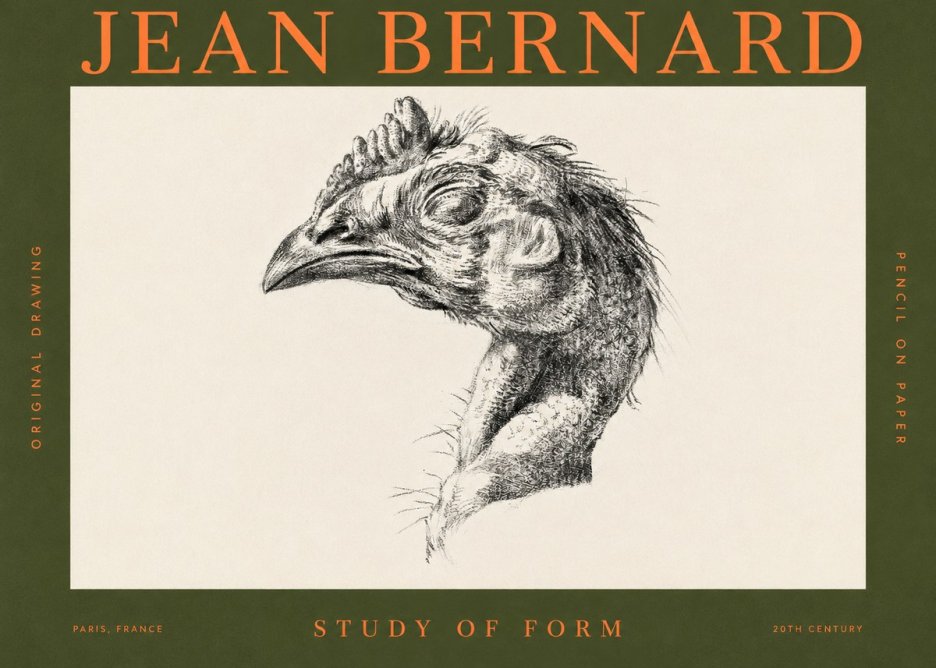 Jean Bernard Study of Form II No2 - Juliste