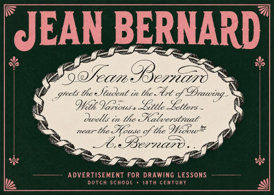 Jean Bernard Jean Bernard - Teacher of the Art of Drawing No5 - Juliste