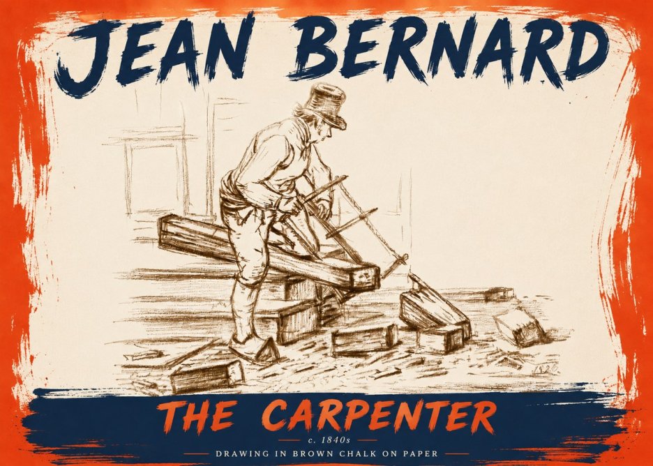 Jean Bernard The Carpenter No6 - Juliste