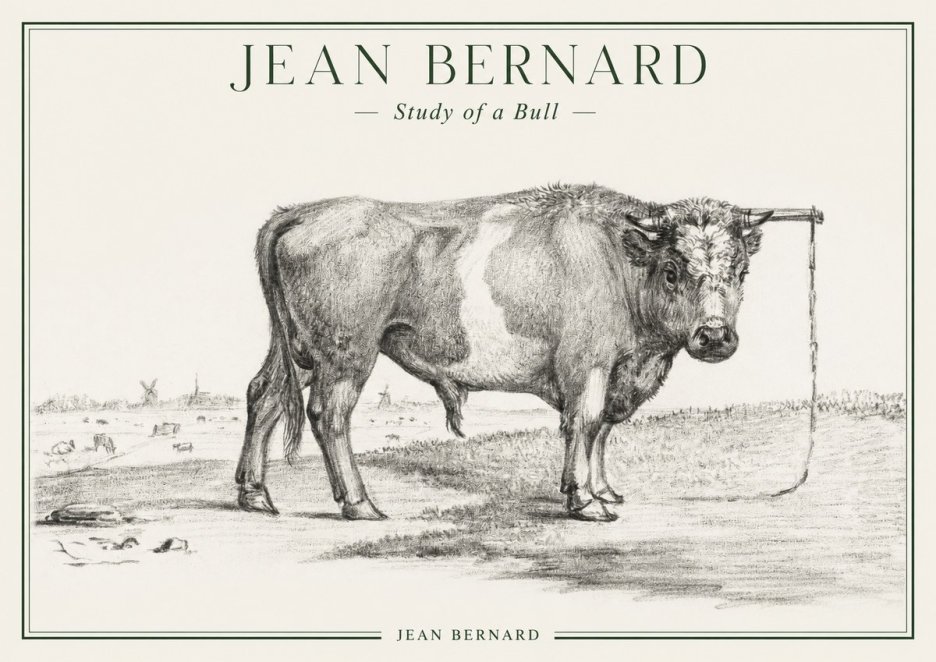 Jean Bernard Study of a Bull III No1 - Juliste