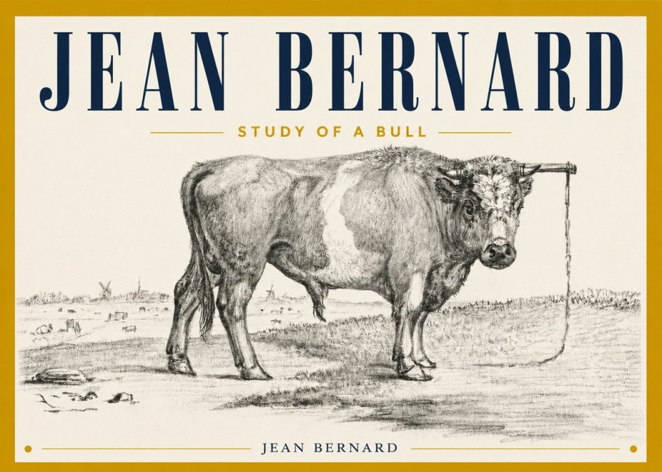 Jean Bernard Study of a Bull III No4 - Juliste
