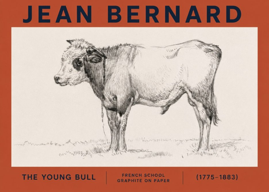 Jean Bernard The Young Bull No2 - Juliste