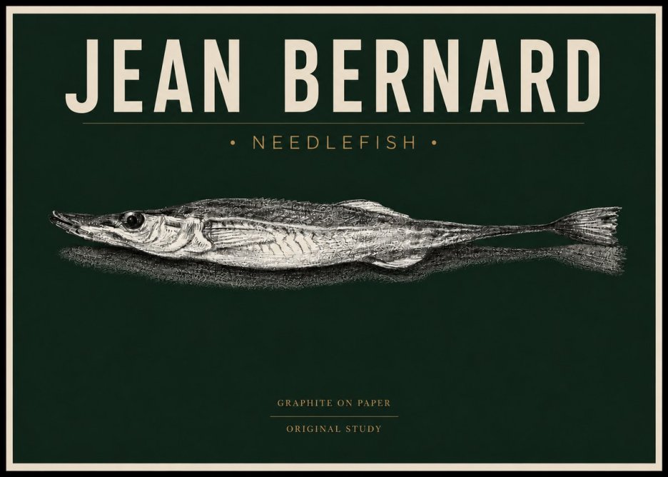 Jean Bernard Needlefish No4 - Juliste