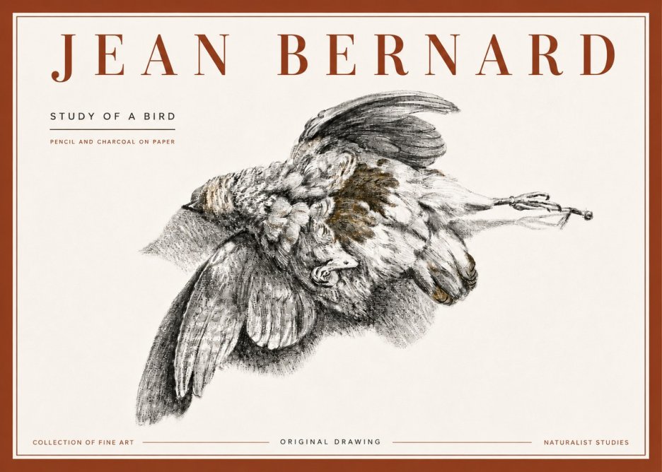 Jean Bernard Study of a Bird III No6 - Juliste