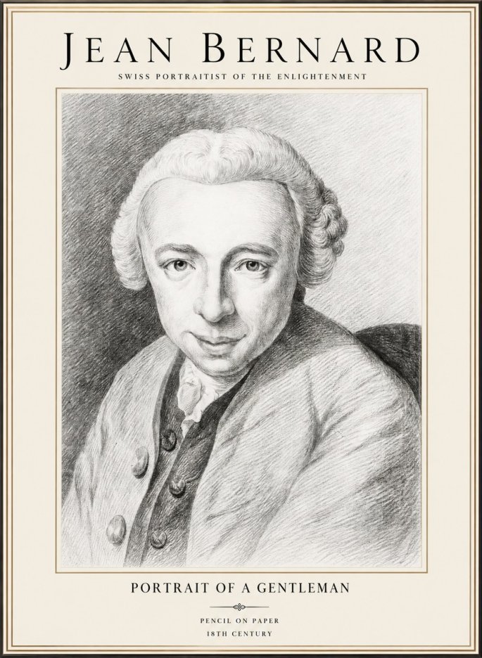 Jean Bernard Portrait of a Gentleman I No1 - Juliste