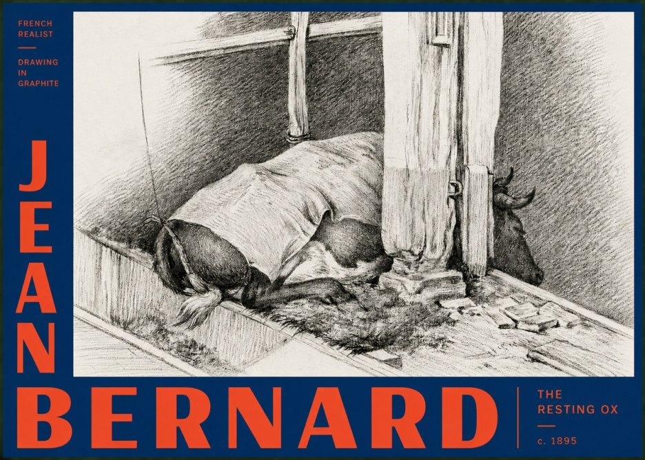 Jean Bernard The Resting Ox No3 - Juliste