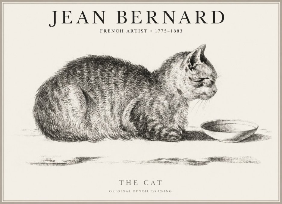 Jean Bernard The Cat No1 - Juliste