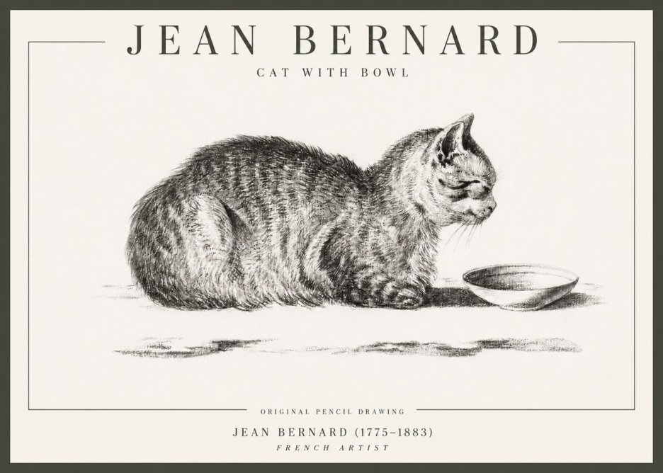 Jean Bernard The Cat No5 - Juliste