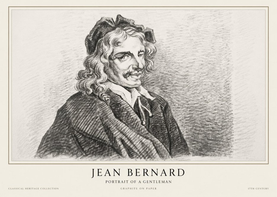 Jean Bernard Portrait of a Gentleman II No1 - Juliste