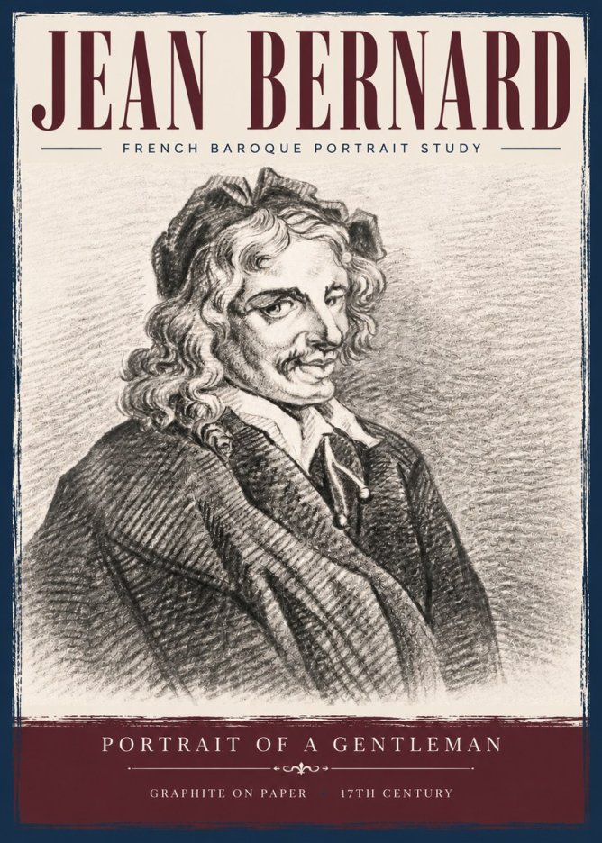 Jean Bernard Portrait of a Gentleman II No5 - Juliste