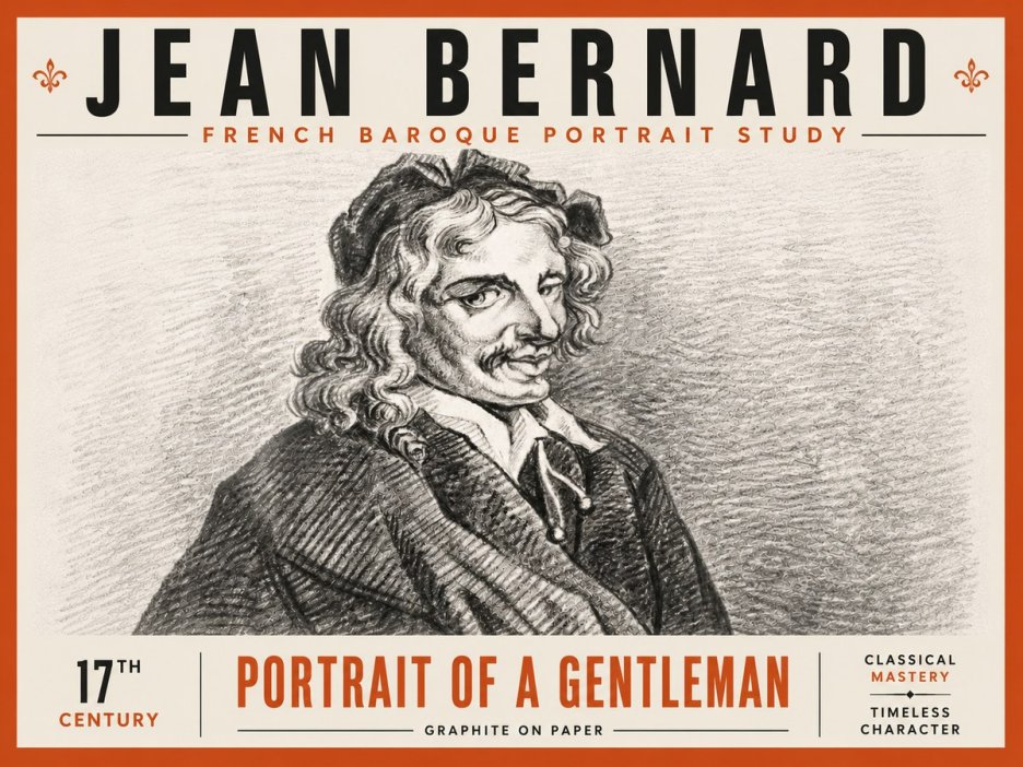 Jean Bernard Portrait of a Gentleman II No6 - Juliste