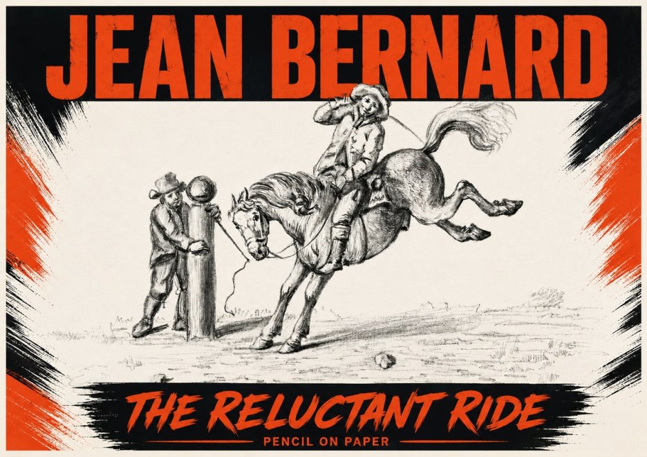 Jean Bernard A Study of the Bucking Horse No6 - Juliste