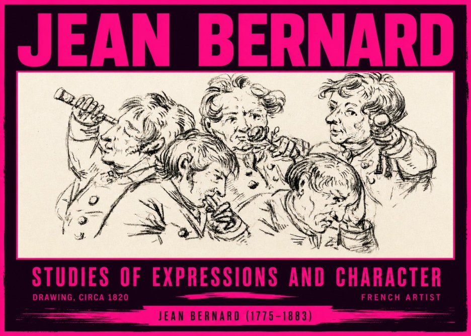 Jean Bernard Studies of Expressions and Character No4 - Juliste