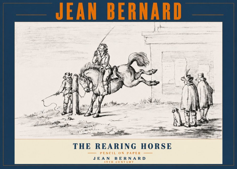 Jean Bernard The Rearing Horse II No4 - Juliste