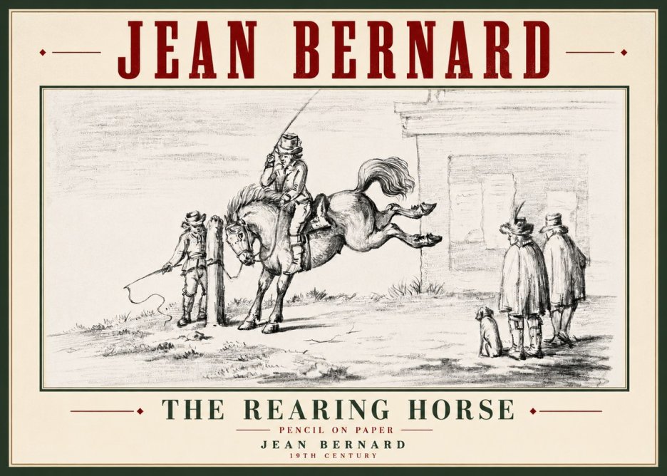 Jean Bernard The Rearing Horse II No5 - Juliste