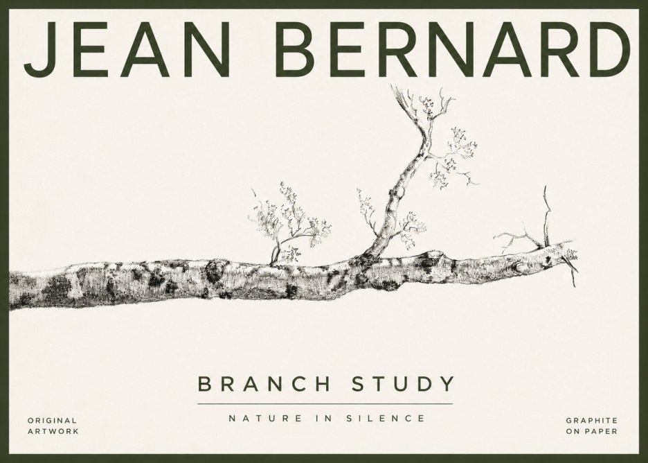Jean Bernard Tree Branch Study No4 - Juliste