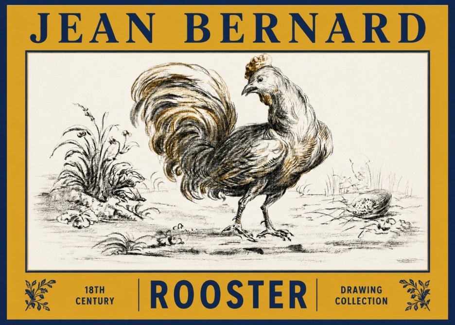 Jean Bernard Rooster No2 - Juliste