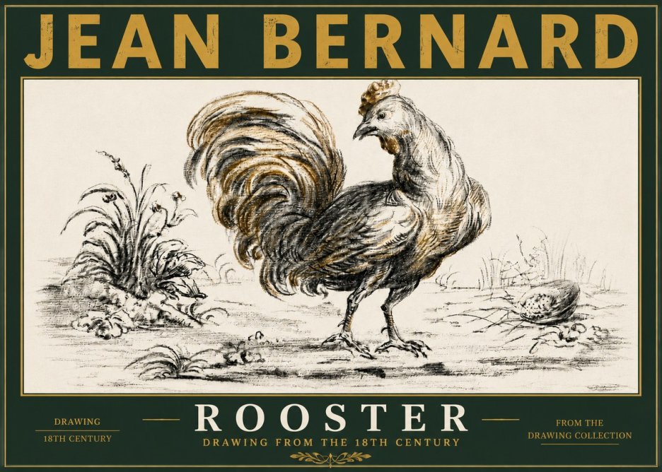 Jean Bernard Rooster No5 - Juliste