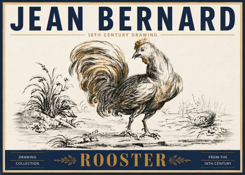 Jean Bernard Rooster No6 - Juliste