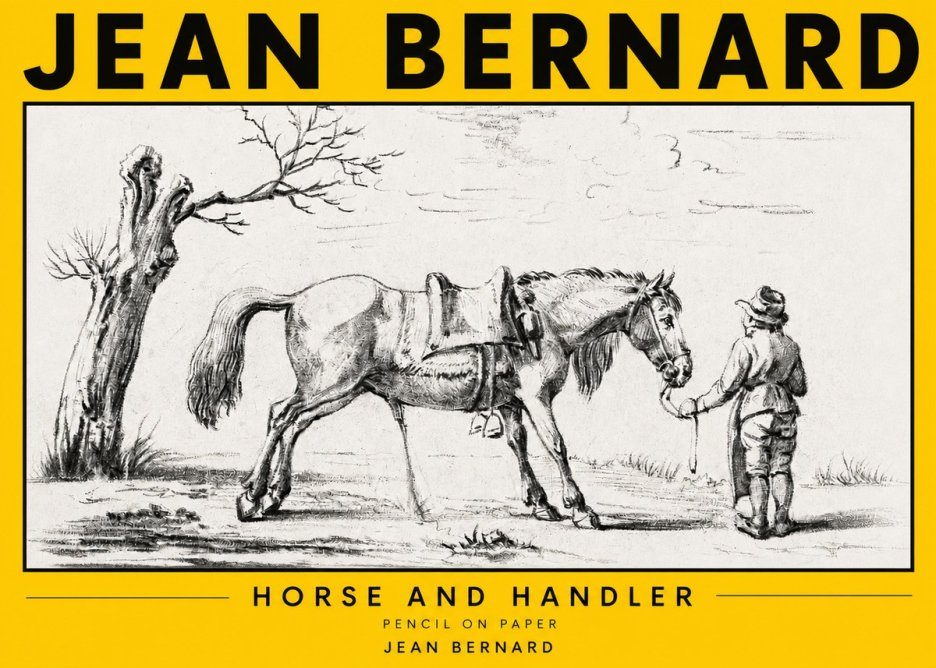 Jean Bernard Horse and Handler No3 - Juliste