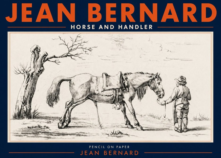 Jean Bernard Horse and Handler No4 - Juliste