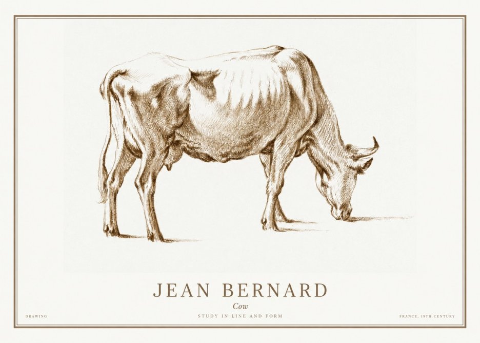 Jean Bernard Cow II No1 - Juliste