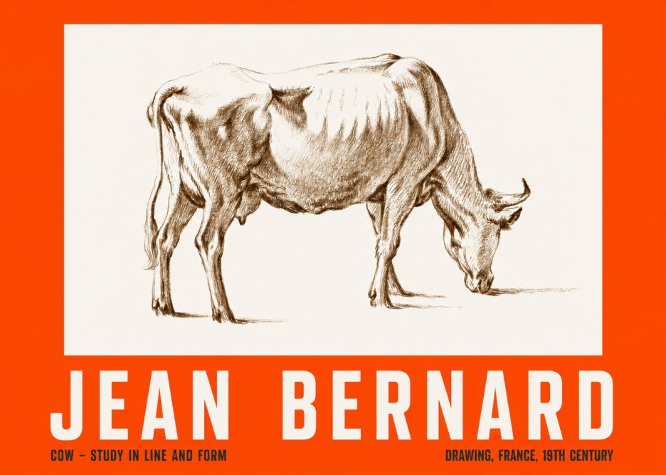 Jean Bernard Cow II No2 - Juliste