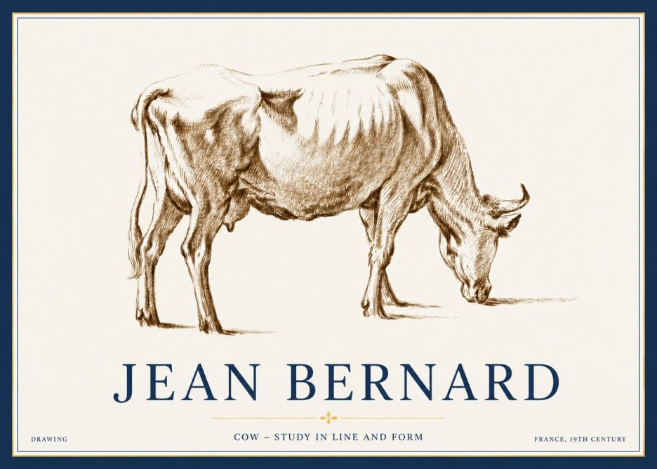 Jean Bernard Cow II No4 - Juliste
