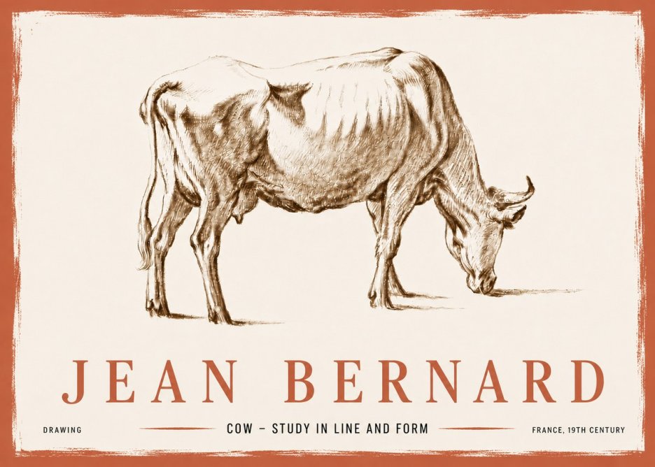 Jean Bernard Cow II No6 - Juliste