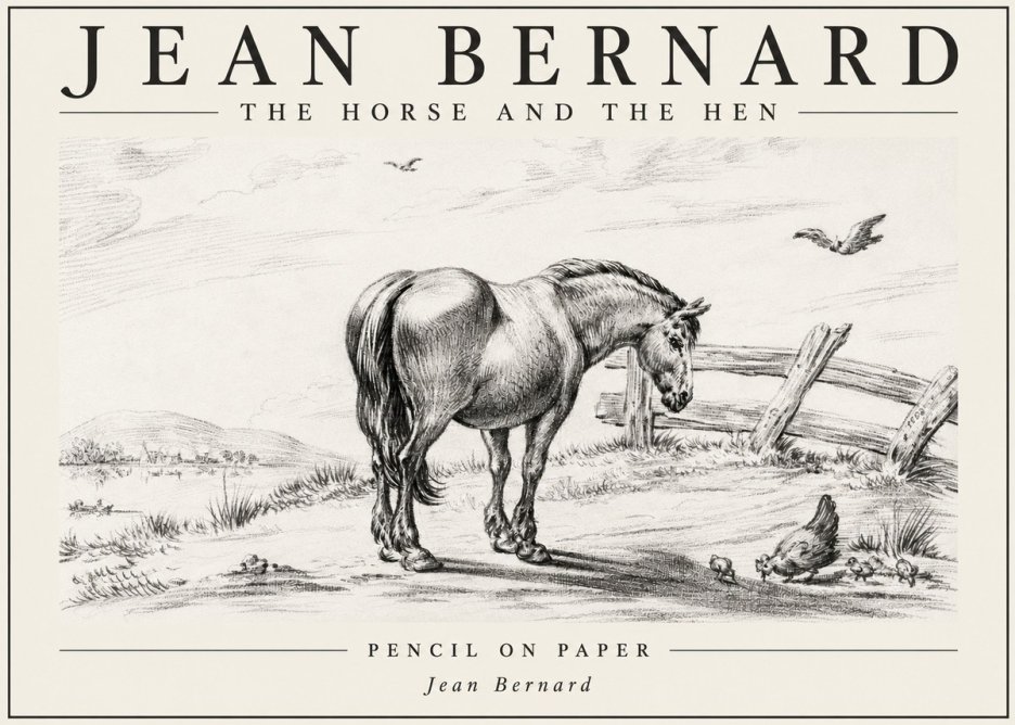 Jean Bernard Horse at the Fence No6 - Juliste