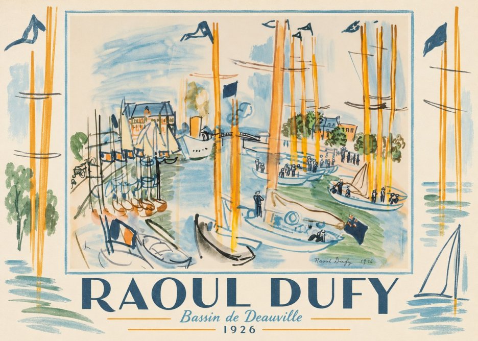 Raoul Dufy Bassin De Deauville No1 - Juliste