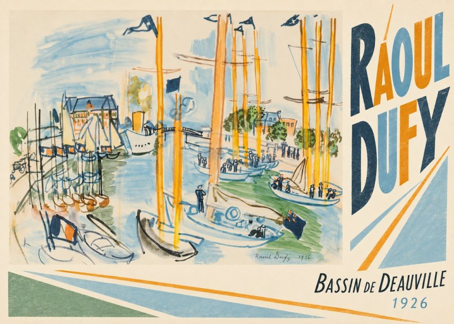 Raoul Dufy Bassin De Deauville No4 - Juliste