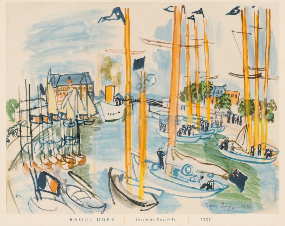 Raoul Dufy Bassin De Deauville No6 - Juliste