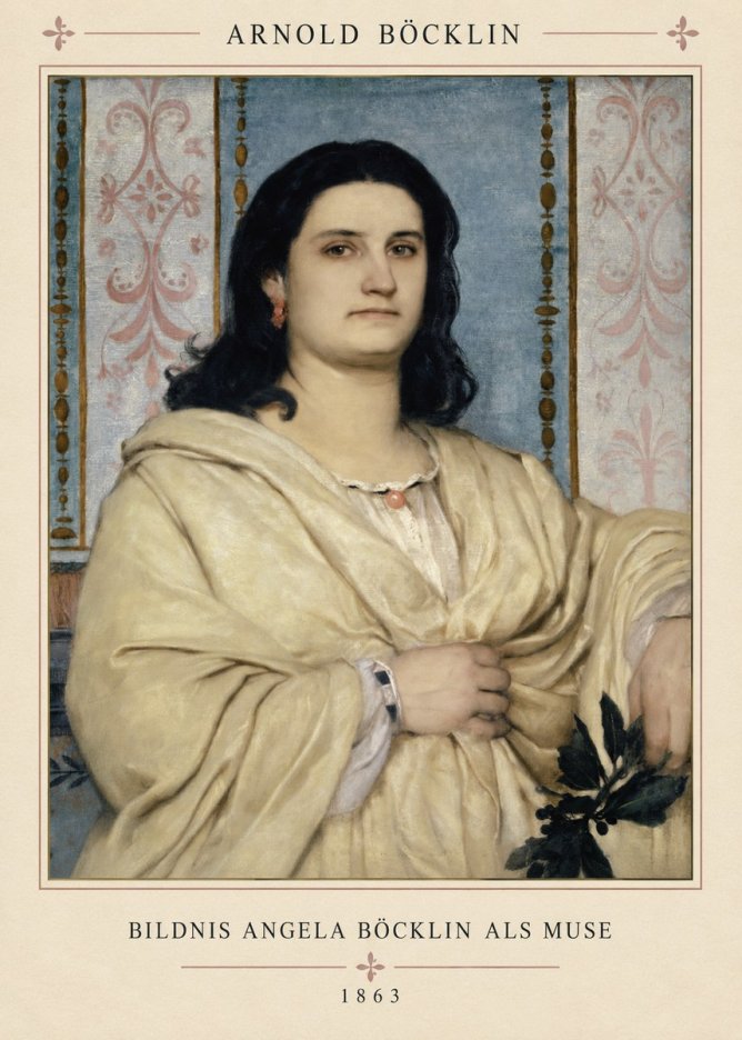 Arnold Böcklin Bildnis Angela Böcklin Als Muse No4 - Juliste