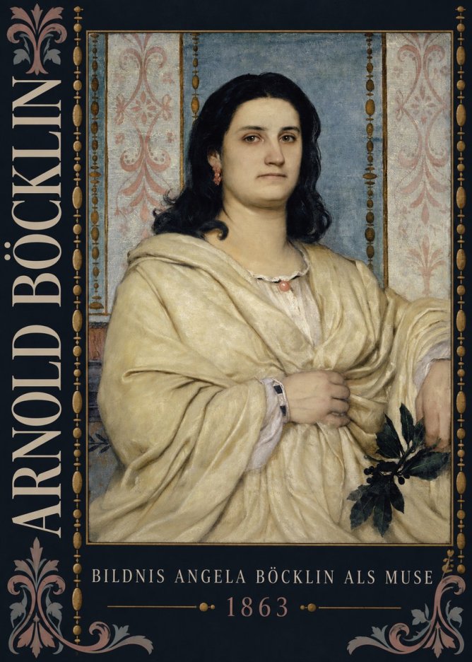Arnold Böcklin Bildnis Angela Böcklin Als Muse No5 - Juliste