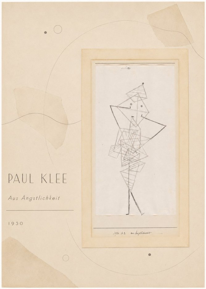 Paul Klee Aus Ängstlichkeit No4 - Juliste