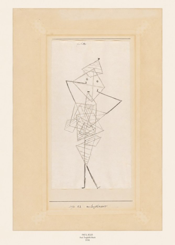 Paul Klee Aus Ängstlichkeit No6 - Juliste
