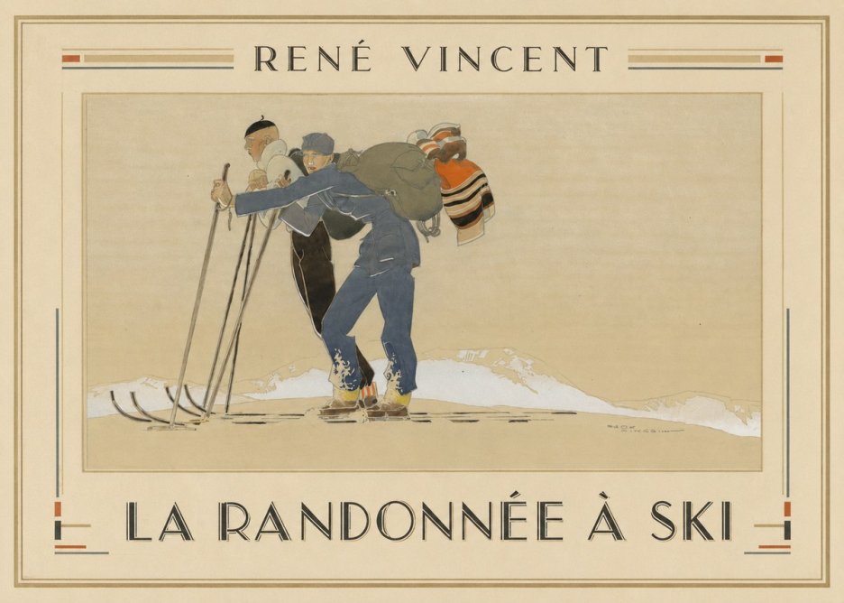 René Vincent La Randonnée À Ski No1 - Juliste