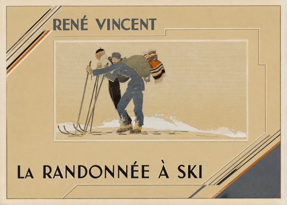 René Vincent La Randonnée À Ski No2 - Juliste